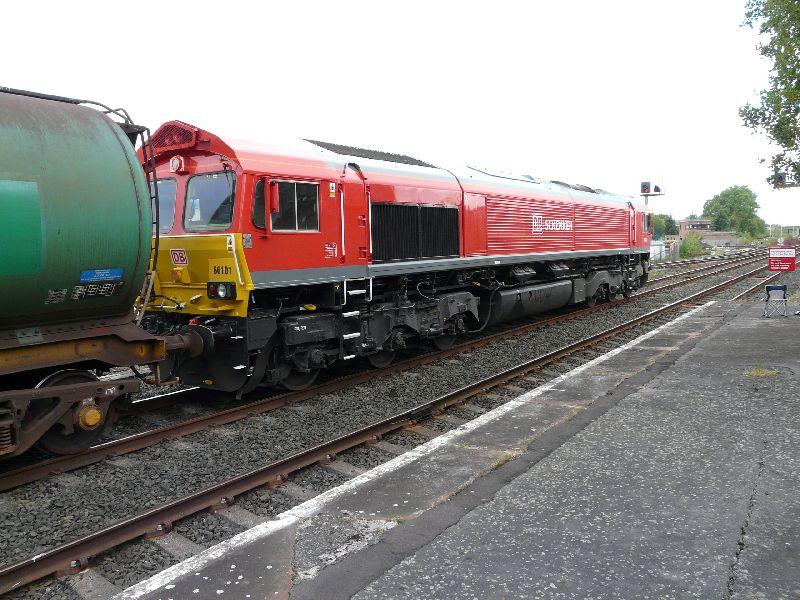 Photo of DBS 66101 in new Red livery