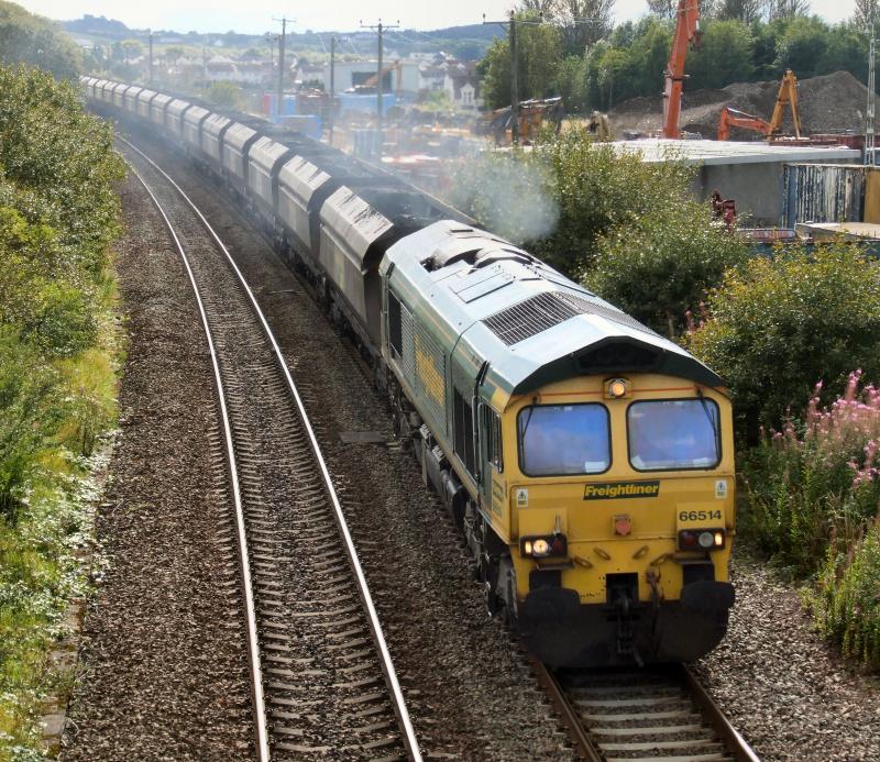 Photo of 66514 6Z08 to Longannet at Bonnymuir